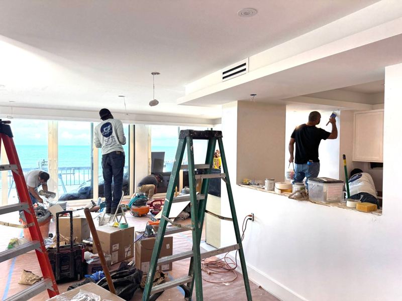 Our crew at work on a remodel